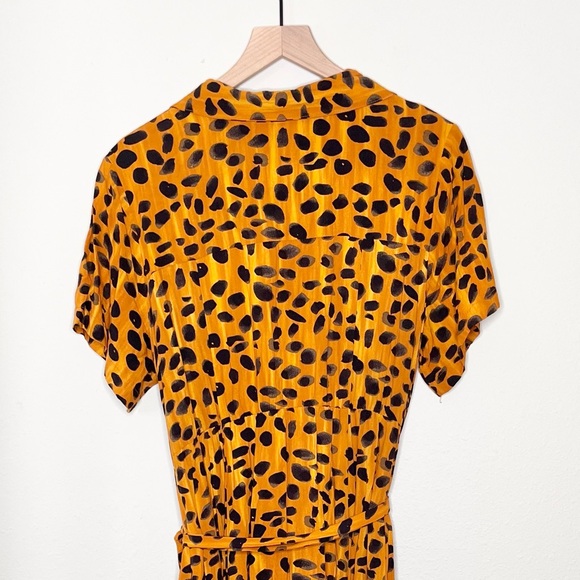 ANTHROPOLOGIE Porridge Vianne Maxi Women's Dress Size 16W Cheetah Leopard Print - Picture 13 of 14